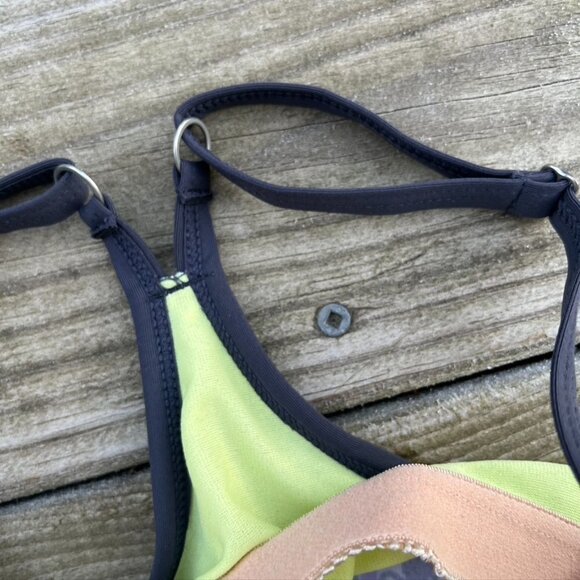 ** Athleta Shorebreak Activewear Swim Dress Racer Back Purple Bombay Print Sz XS - Picture 8 of 10